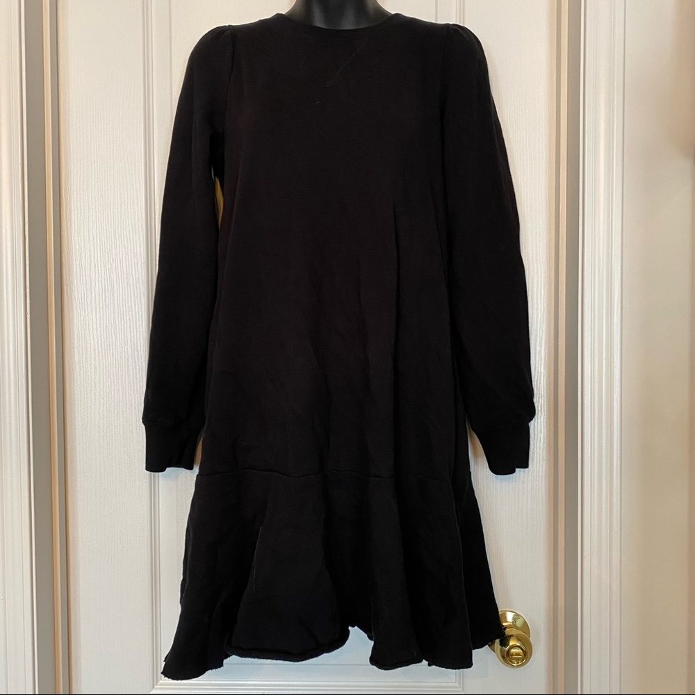 NWOT Gap Sweatshirt Flounce Hem Dress - Picture 6 of 8